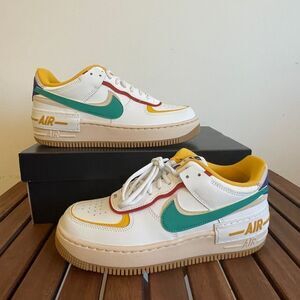 Nike Air Force 1 Shadow Summit White Neptune Green US Women 8/UK5.5 (CI0919-118)